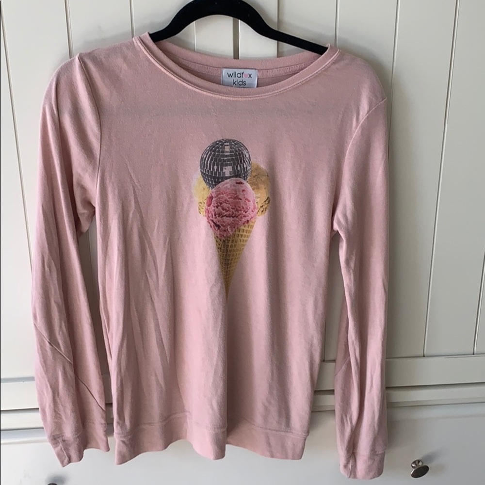 Girl’s Wild Fox Crew Neck Top